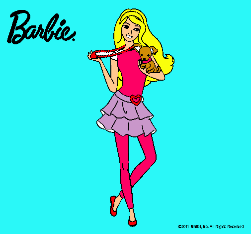 Barbie y su mascota