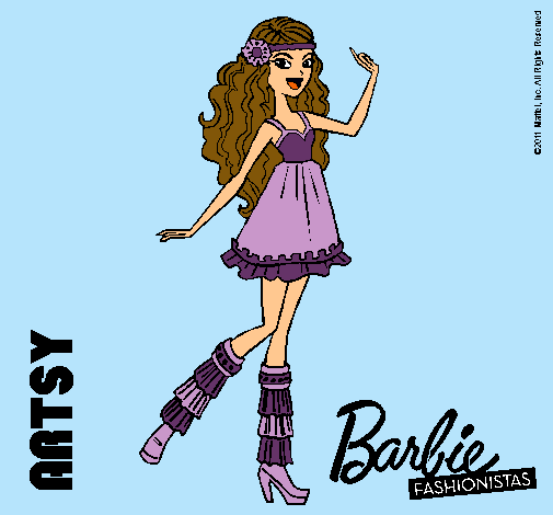 Dibujo Barbie Fashionista 1 pintado por Myryan