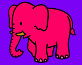 Dibujo Elefante bebe pintado por Melissa00