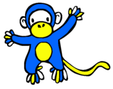 Dibujo Mono pintado por marea4