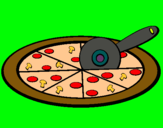 Dibujo Pizza pintado por osiel