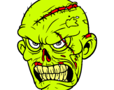 Dibujo Zombie pintado por gervi