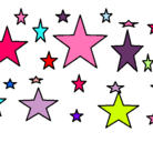 Dibujo Conjunto de estrellas pintado por soliin