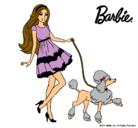 Dibujo Barbie paseando a su mascota pintado por tryttjy