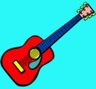 Dibujo Guitarra española II pintado por zoara