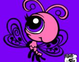 Dibujo Mariposa Littlest Pet Shop 2 pintado por aquamarina