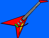 Dibujo Guitarra eléctrica II pintado por victoruyttf