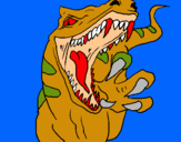 Dibujo Velociraptor II pintado por trix