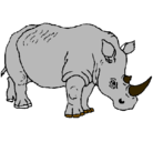 Dibujo Rinoceronte pintado por JAPORU