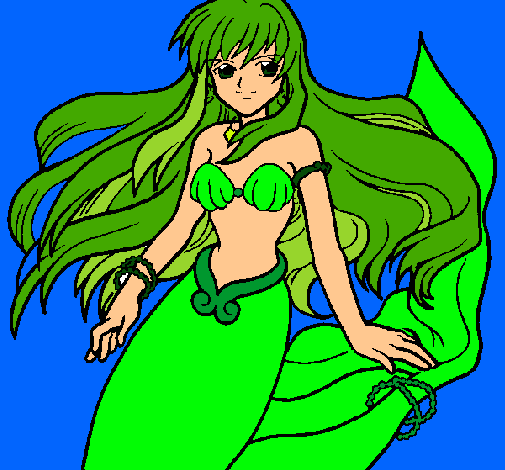Dibujo Sirena pintado por Liinaa