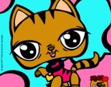 Dibujo Gatito Littlest Pet Shop pintado por laila55