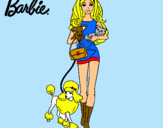 Dibujo Barbie con sus mascotas pintado por hhhhhhhhhhhh