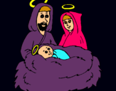 Dibujo Natividad pintado por amalia