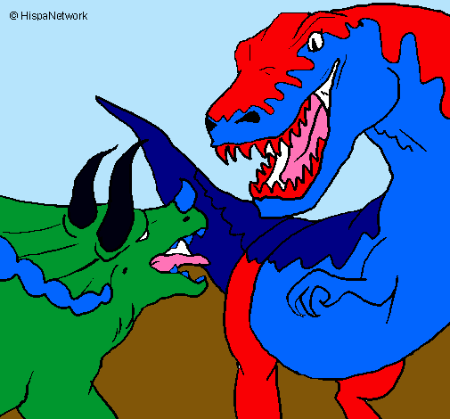 Lucha de dinosaurios