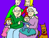 Dibujo Familia pintado por vania06