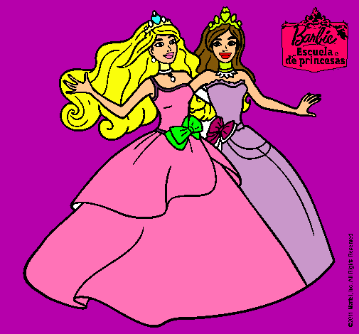 Barbie y su amiga súper felices