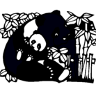 Dibujo Mama panda pintado por jmhngfgbxcvb