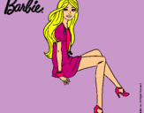 Dibujo Barbie sentada pintado por lililililiki