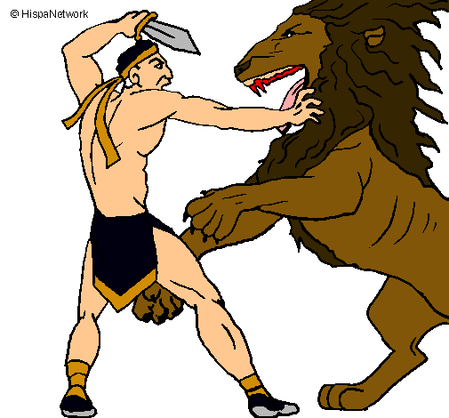 Gladiador contra león