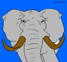 Dibujo Elefante africano pintado por mariviki
