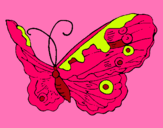 Dibujo Mariposa elegante pintado por e1p2r3