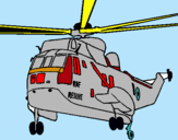 Dibujo Helicóptero al rescate pintado por bolta