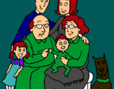 Dibujo Familia pintado por dfdgdfge4444