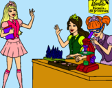 Dibujo Barbie en el laboratio pintado por veronica24