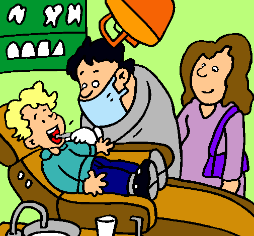 Niño en el dentista