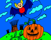 Dibujo Paisaje de Halloween pintado por DARVIS