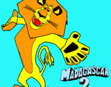 Dibujo Madagascar 2 Alex 2 pintado por fgvbh