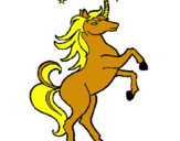 Dibujo Unicornio pintado por silviamora