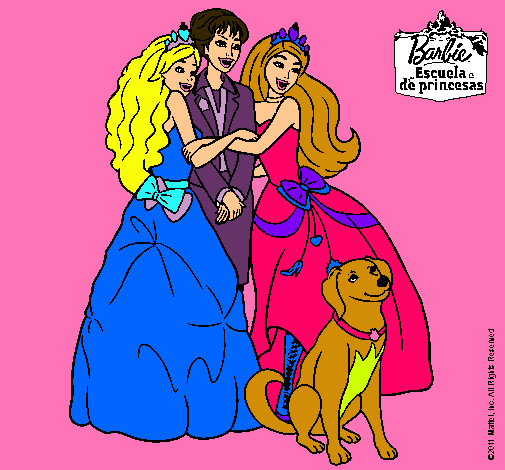 Barbie feliz, es princesa