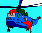 Dibujo Helicóptero al rescate pintado por 1987650