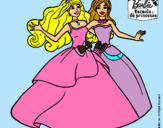 Dibujo Barbie y su amiga súper felices pintado por isabel-maria
