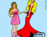 Dibujo Barbie estrena vestido pintado por mariaaaaaaa