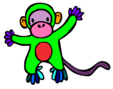 Dibujo Mono pintado por mercee24