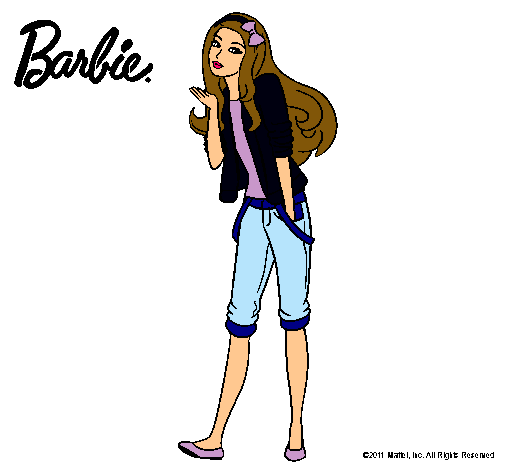 Barbie con look casual