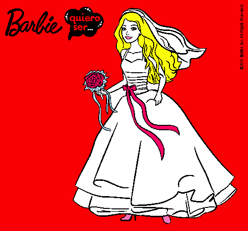 Barbie vestida de novia