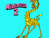 Dibujo Madagascar 2 Melman pintado por vvlencia