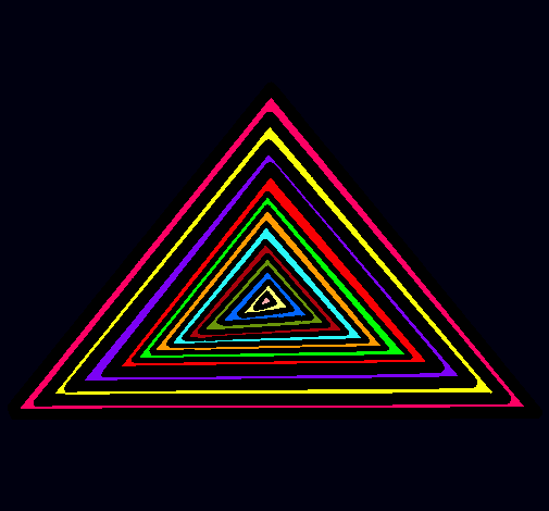 Dibujo Triángulo pintado por laila55
