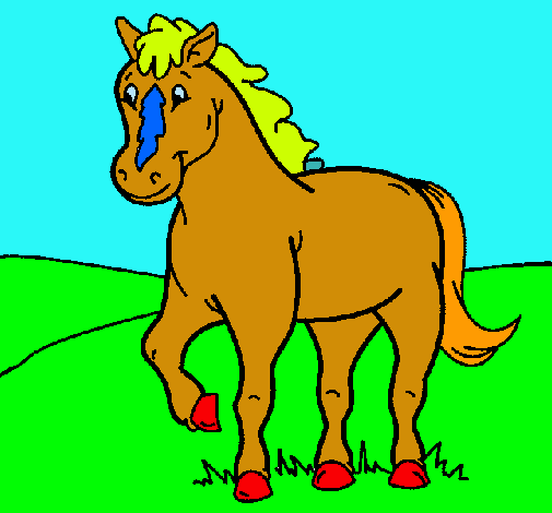 Dibujo Caballo pintado por Benjamin3