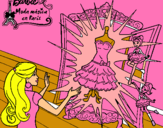 Dibujo El vestido mágico de Barbie pintado por mariama