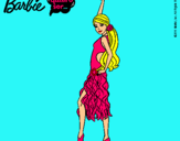 Dibujo Barbie flamenca pintado por rthv