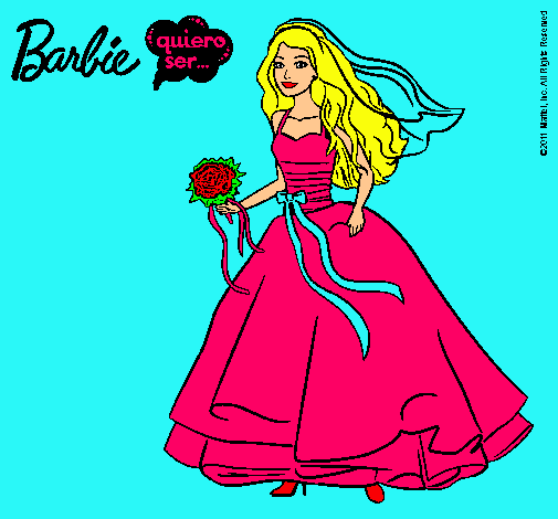 Barbie vestida de novia