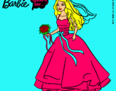 Dibujo Barbie vestida de novia pintado por SILVSUSAN