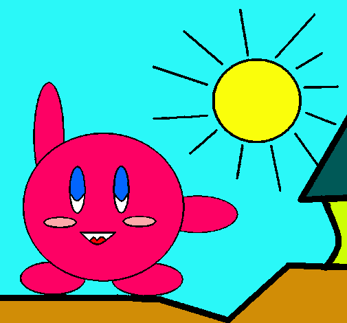 Kirby en un día soleado