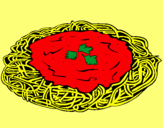 Dibujo Espaguetis con queso pintado por israel89
