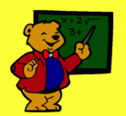 Dibujo Profesor oso pintado por rommel09