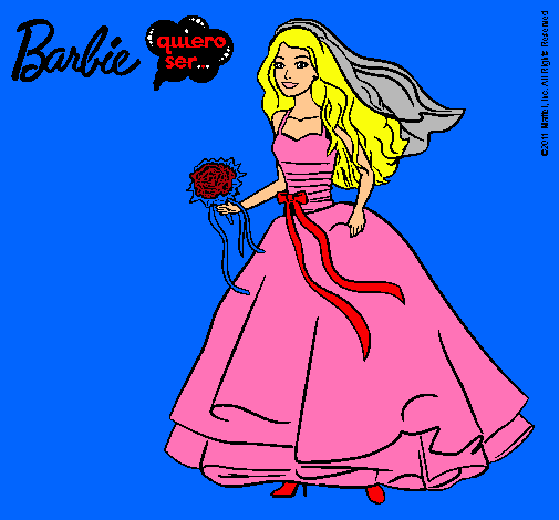 Barbie vestida de novia